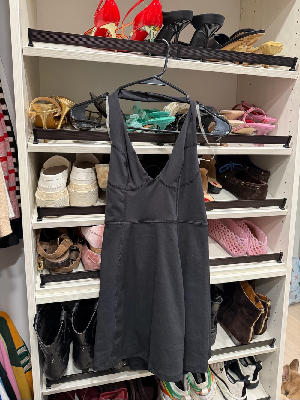 l*space Black V-Neck Mini Dress